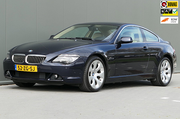 BMW 6 Serie 650i High Executive Youngtimer 367pk V8 LCI NAP Facelift HUD Navi Leder